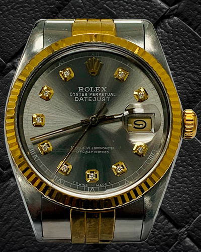 Rolex Datejust 36MM Aftermarket Slate Dial Two-Tone Jubilee Bracelet (16013)