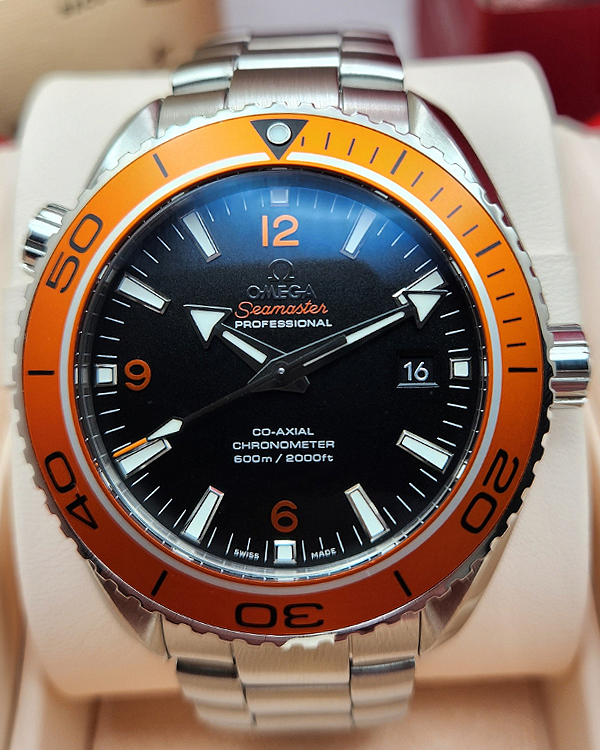 2015 Omega Seamaster Planet Ocean 600M 45.5MM Black Dial Steel Bracelet (232.30.46.21.01.002)