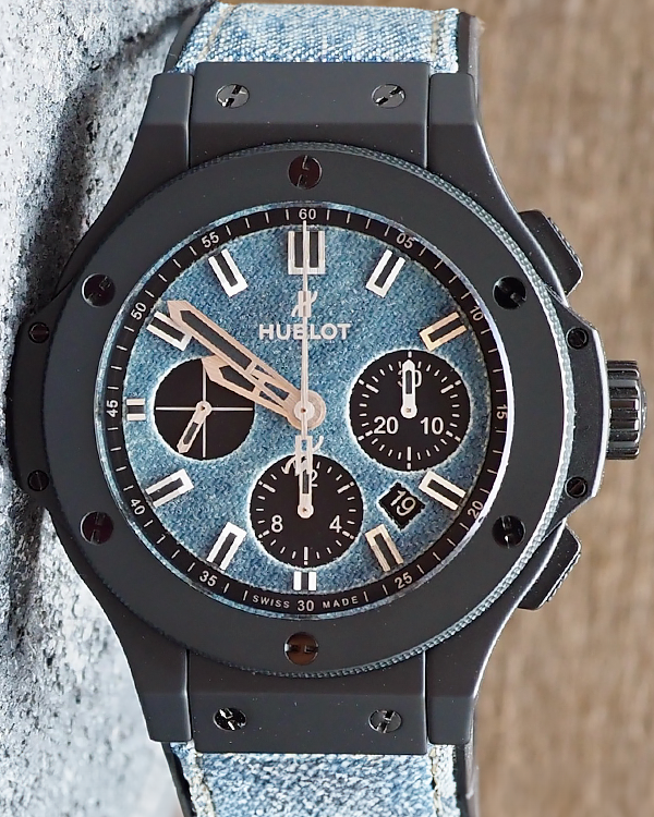 Hublot Big Bang "Jeans" L.E. 44MM Blue Dial Denim/Rubber Strap (301.CI.2770.NR.JEANS)