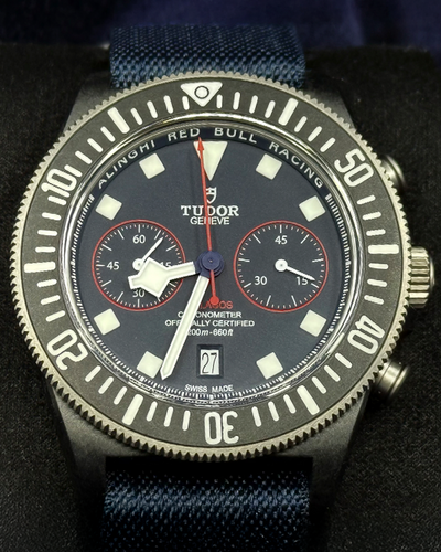 2024 Tudor Pelagos FXD Chrono "Alinghi Red Bull Racing" 43MM Blue Dial Textile Strap (25807KN)