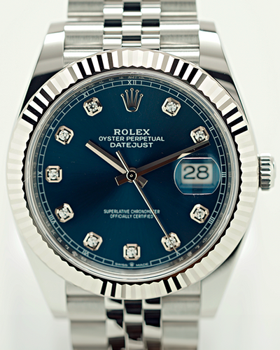 2024 Rolex Datejust 41MM Blue Dial Jubilee Bracelet (126334)