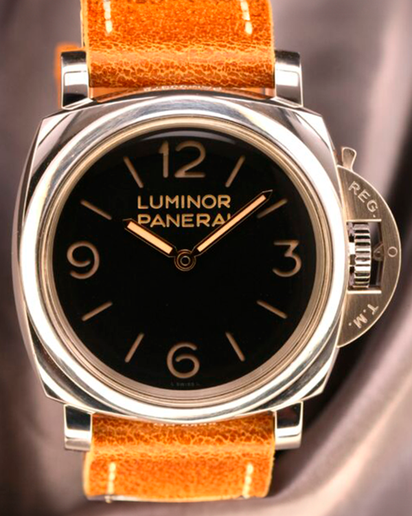 2014 Panerai Luminor 1950 3 Days 47MM Black Dial Leather Strap (PAM00372)