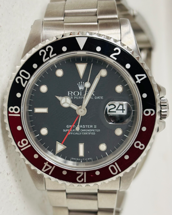 Rolex GMT-Master II "Coke" 40MM Black Dial Oyster Bracelet (16710)