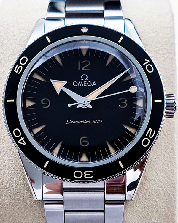 No Reserve - 2021 Omega Seamaster 300 41MM Black Dial Steel Bracelet (234.30.41.21.01.001)