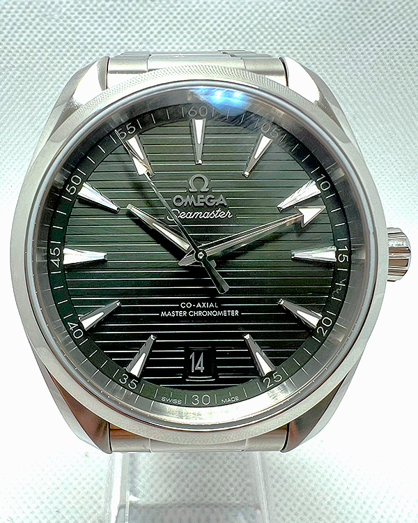 2024 Omega Seamaster Aqua Terra 150M Co-Axial Master Chronometer 41MM Green Dial Steel Bracelet (220.10.41.21.10.001)