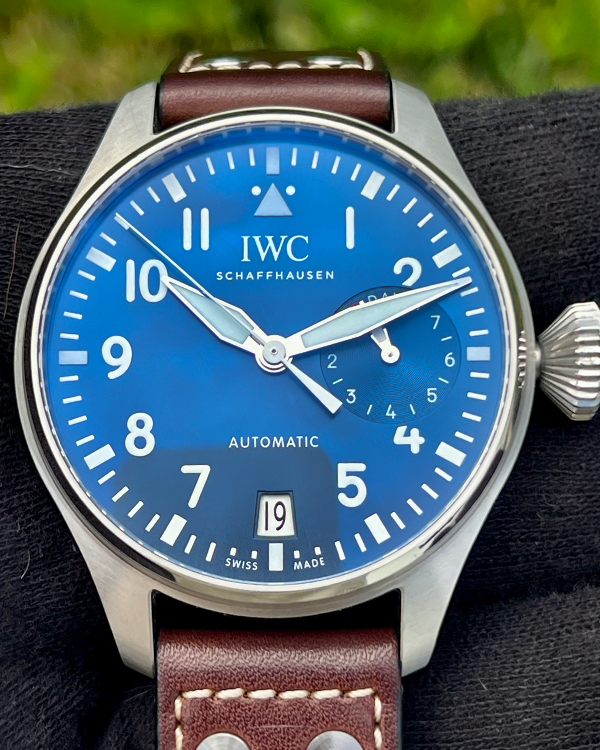 2024 IWC Schaffhausen Pilot "Le Petit Prince" 46.2MM Blue Dial Leather Strap (IW501002)