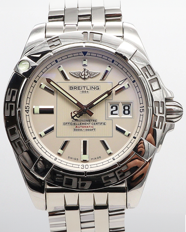 Breitling Galactic 41MM Silver Dial Steel Bracelet (A49350L2/G699-366A)