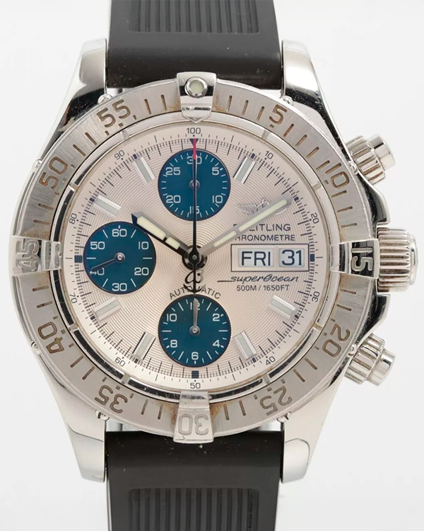 Breitling Superocean Chronograph II 42MM White Dial Rubber Strap (A13340)