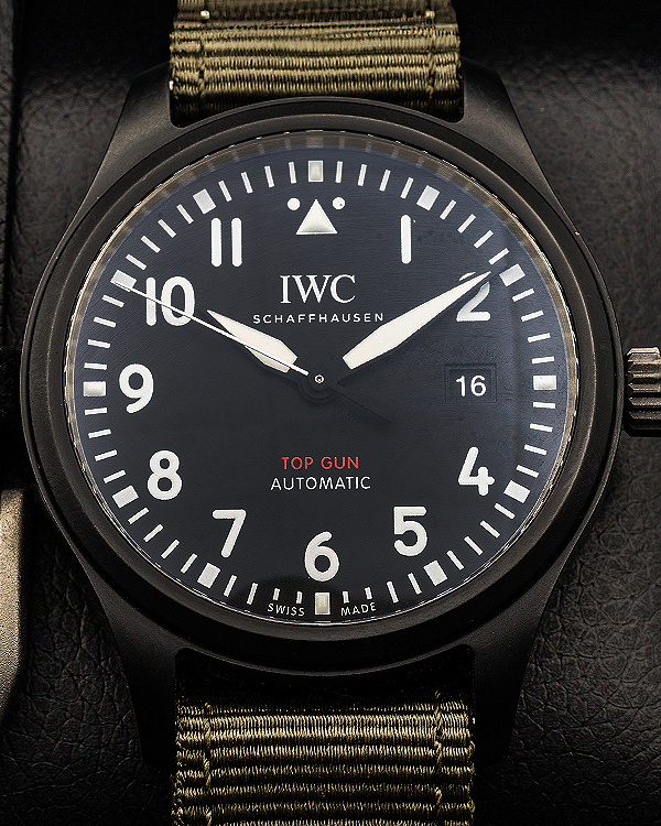 2019 IWC Schaffhausen Pilot 41MM Black Dial Textile Strap (IW326901)