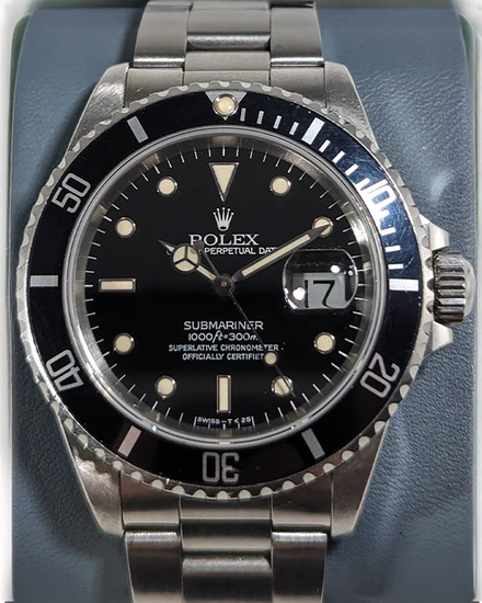 Rolex Submariner Date 40MM Black Dial Oyster Bracelet (16610)