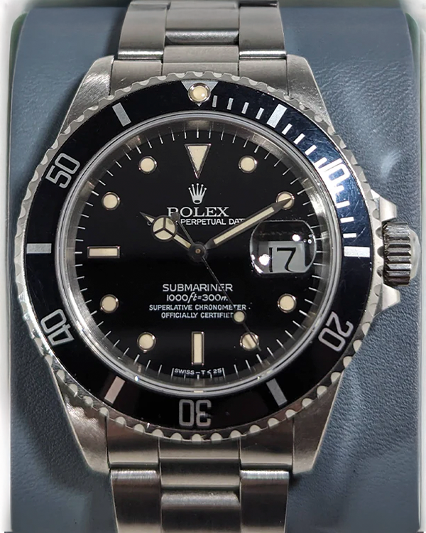 Rolex Submariner Date 40MM Black Dial Oyster Bracelet (16610)