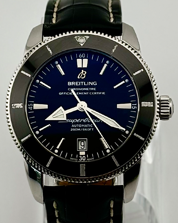 2018 Breitling Superocean Heritage 46MM Black Dial Alligator Strap (AB202012/BF74)