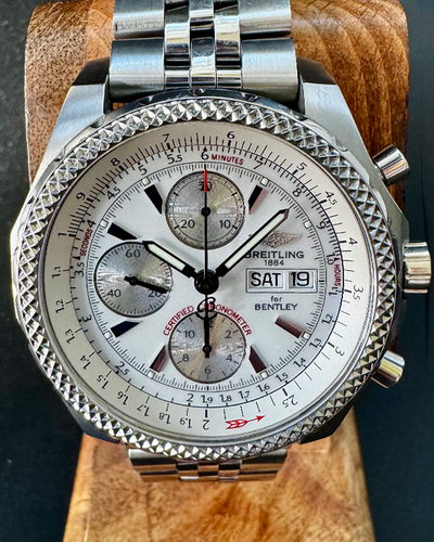 Breitling Bentley GT 44MM Silver Dial Steel Bracelet (A13363)