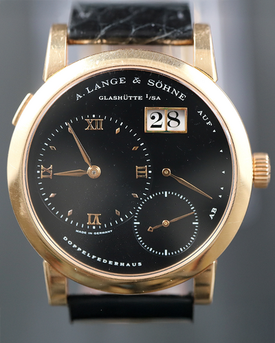 A. Lange & Söhne Lange 1 38.5MM Black Dial Leather Strap (101.031)