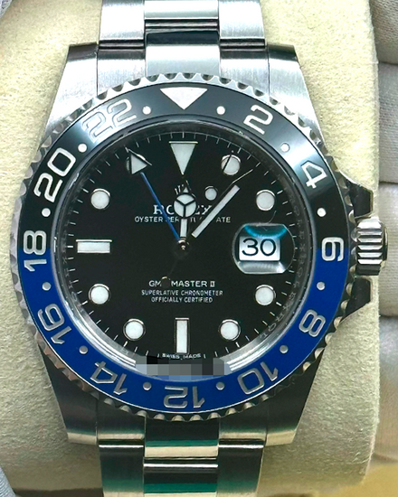 Rolex GMT-Master II "Batman" 40MM Black Dial Oyster Bracelet (116710BLNR)