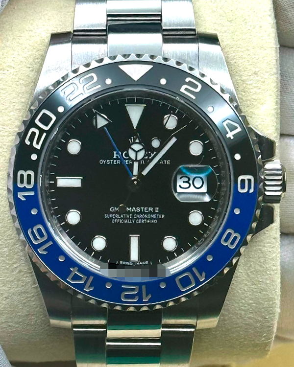 Rolex GMT-Master II "Batman" 40MM Black Dial Oyster Bracelet (116710BLNR)