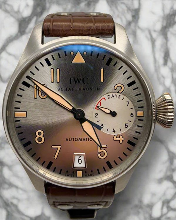 2009 IWC Schaffhausen Big Pilot "Father & Son" S.E. 46.2MM Rhodium Dial Leather Strap (IW500413)