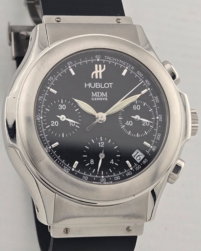 Hublot Elegant "MDM" 40MM Black Dial Rubber Strap (1810.130.1)