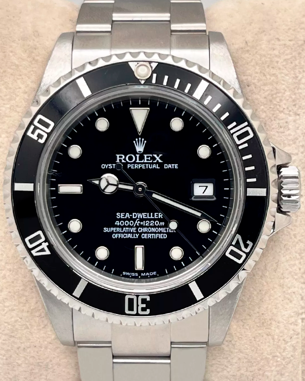 2003 Rolex Sea-Dweller 40MM Black Dial Oyster Bracelet (16600)