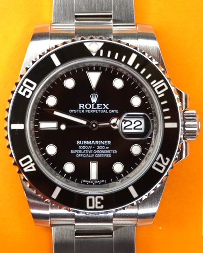 2016 Rolex Submariner Date 40MM Black Dial Oyster Bracelet (116610LN)