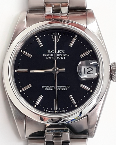 Rolex Datejust 31MM Black Dial Jubilee Bracelet (68240)