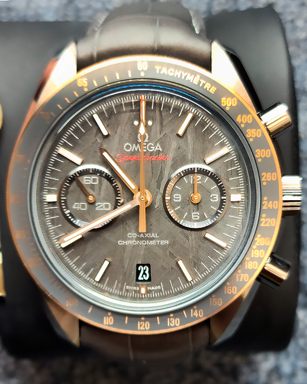 2023 Omega Speedmaster Dark Side Of The Moon 44.25MM Grey "Meteorite" Dial Leather Strap (311.63.44.51.99.001)