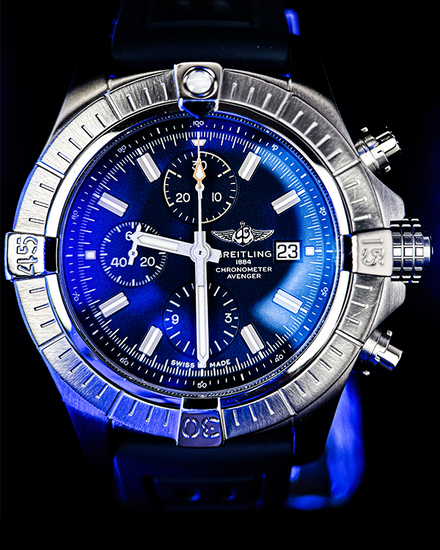 2020 Breitling Avenger 45MM Blue Dial Rubber Strap (A13317101C1A1)