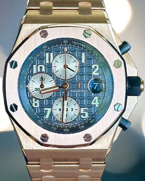 2018 Audemars Piguet Royal Oak Offshore Chronograph 42MM Grey Dial Rose Gold Bracelet (26470OR)