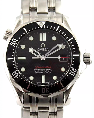 Omega Seamaster Diver 300M 36.25MM Quartz Black Dial Steel Bracelet (212.30.36.61.01.001)