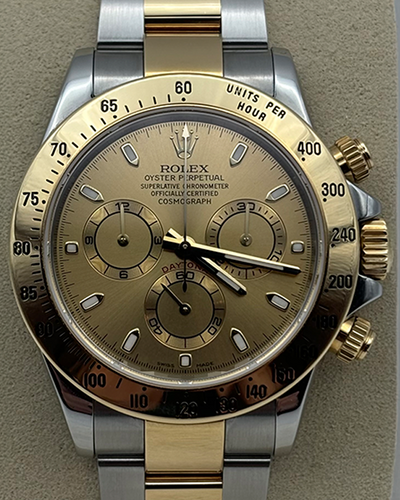 2024 Rolex Cosmograph Daytona 40MM Champagne Dial Two-Tone Oyster Bracelet (116503)