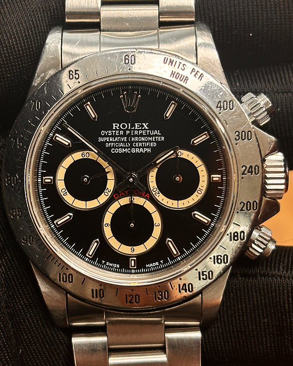 Rolex Cosmograph Daytona 40MM Black Dial Oyster Bracelet (16520)