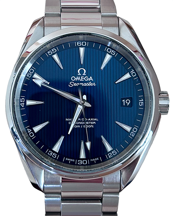 No Reserve - 2016 Omega Seamaster Aqua Terra 41.5MM Blue Dial Steel Bracelet (231.10.42.21.03.003)