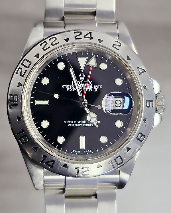 Rolex Explorer II 40MM Black Dial Oyster Bracelet (16570)