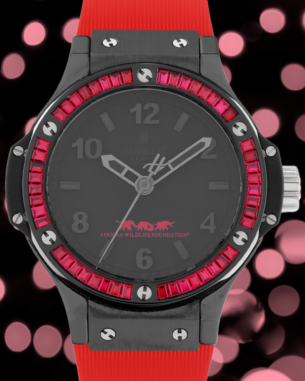 Hublot Big Bang "Out of Africa" 38MM Black Dial Rubber Strap (361.CR.1110.RR.1913.AWF10)