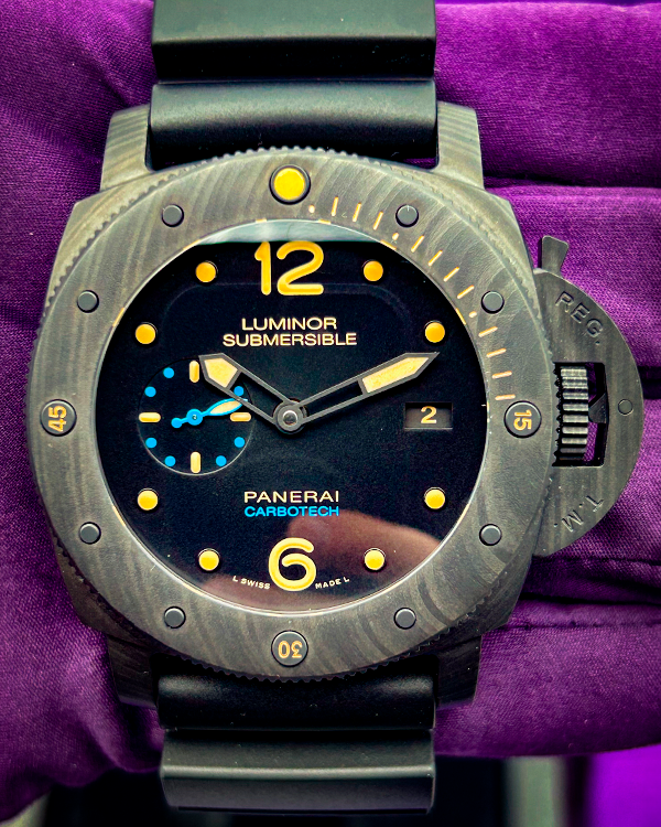 2016 Panerai Luminor Submersible 1950 3 Days Automatic 47MM Black Dial Rubber Strap (PAM00616)