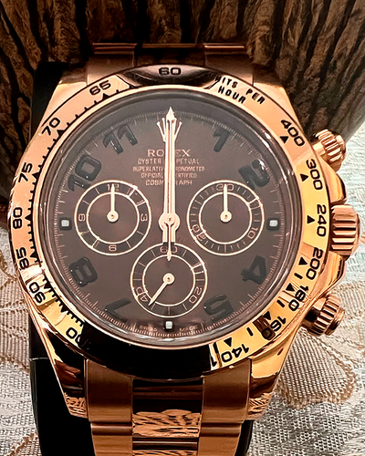 2019 Rolex Cosmograph Daytona 40MM Everose Gold Chocolate Dial (116505)