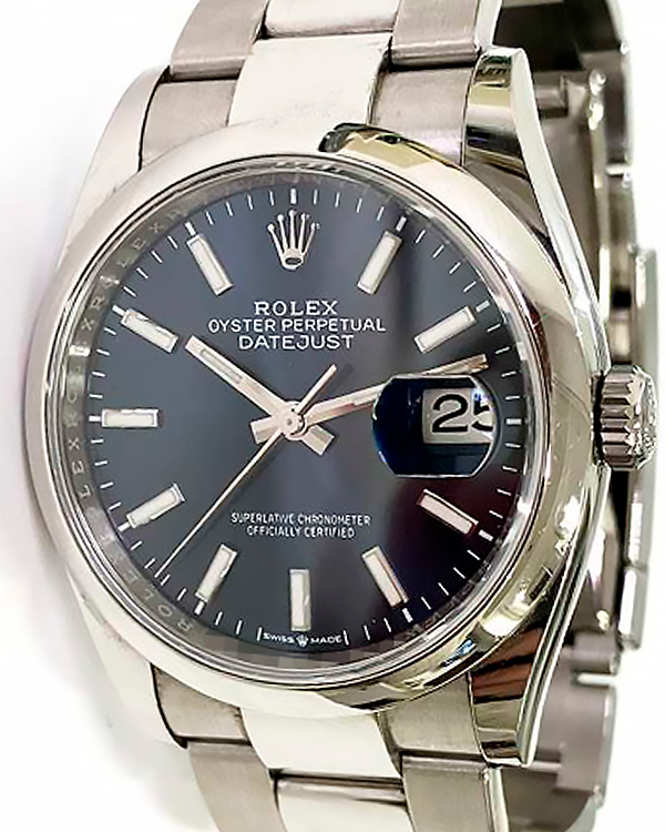 2019 Rolex Datejust 36MM Blue Dial Oyster Bracelet (126200)