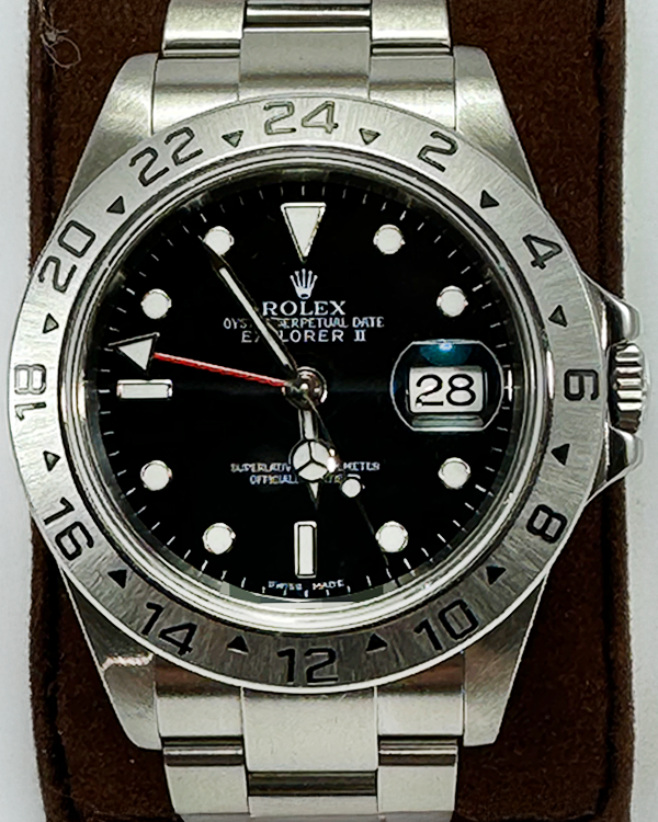 Rolex Explorer II 40MM Black Dial Oyster Bracelet (16570)