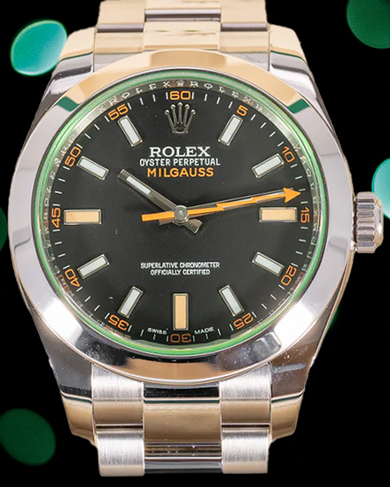 2019 Rolex Milgauss 40MM Black Dial Oyster Bracelet (116400GV)