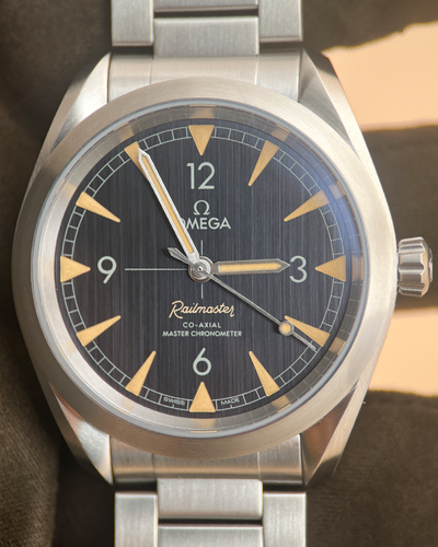 2024 Omega Seamaster Railmaster 40MM Black Dial Steel Bracelet (220.10.40.20.01.001)