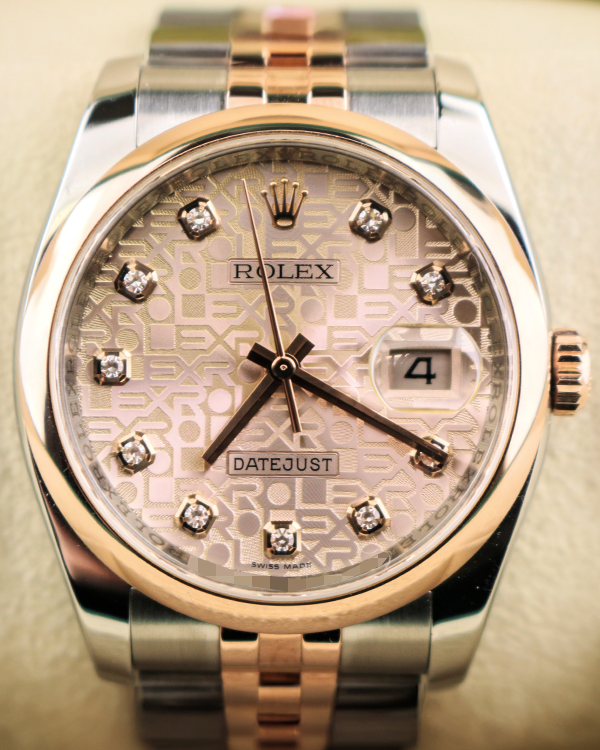 Rolex Datejust 36MM Pink Dial Two-Tone Jubilee Bracelet (116201)