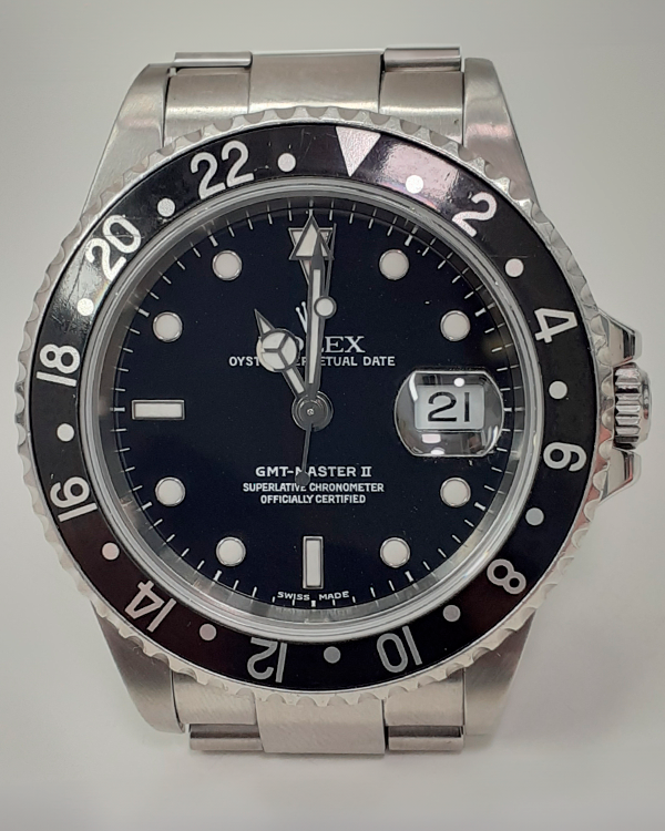 Rolex GMT-Master II 40MM Black Dial Steel Oyster Bracelet (116710)