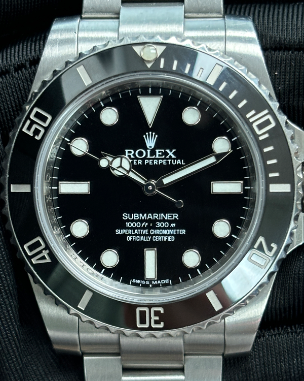 Rolex Submariner No Date 40MM Black Dial Oyster Bracelet (114060)