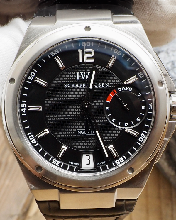 IWC Schaffhausen Ingenieur 45.5MM Black Dial Leather Strap (IW500501)