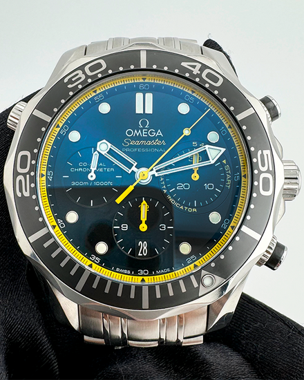 2020 Omega Seamaster Diver 300M 44MM Black Dial Steel Bracelet (212.30.44.50.01.002)