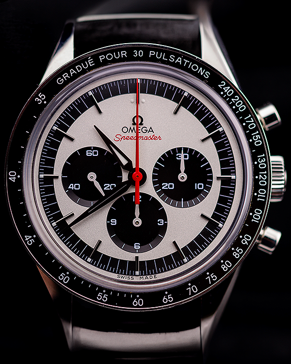 Omega Speedmaster "CK2998" Anniversary Series L.E. 39.7MM Silver Dial Aftermarket Leather Strap (311.32.40.30.02.001)