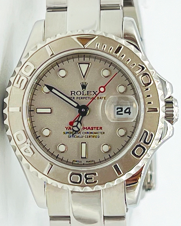 2002 (K Serial) Rolex Yacht-Master 29MM Silver Dial Oyster Bracelet (169622)