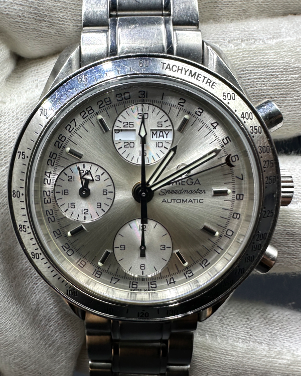 Omega Speedmaster Day-Date 39MM Silver Dial Steel Bracelet (3523.30.00)