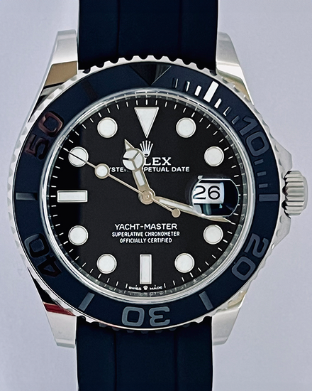 2020 Rolex Yacht-Master 42MM Black Dial Oysterflex Strap (226659)