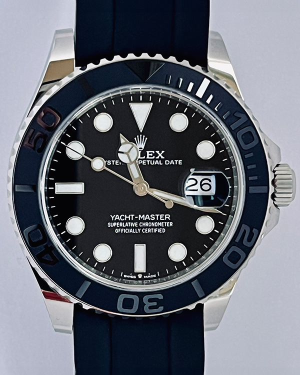 2020 Rolex Yacht-Master 42MM Black Dial Oysterflex Strap (226659)